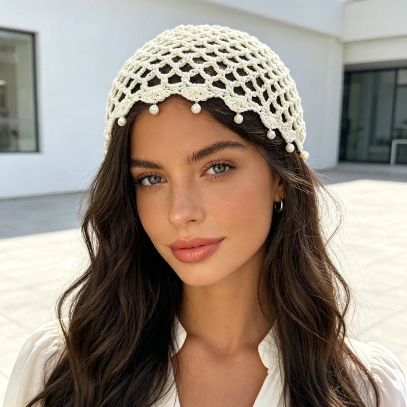 כובע סרוג דגם דניאלה