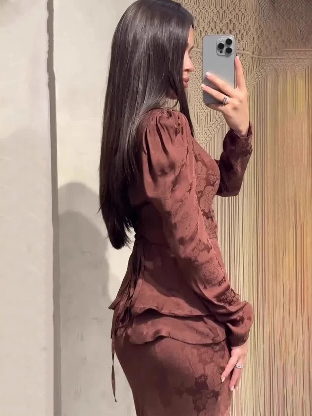 שמלת רינה בגזרת בנדאז' דובאי