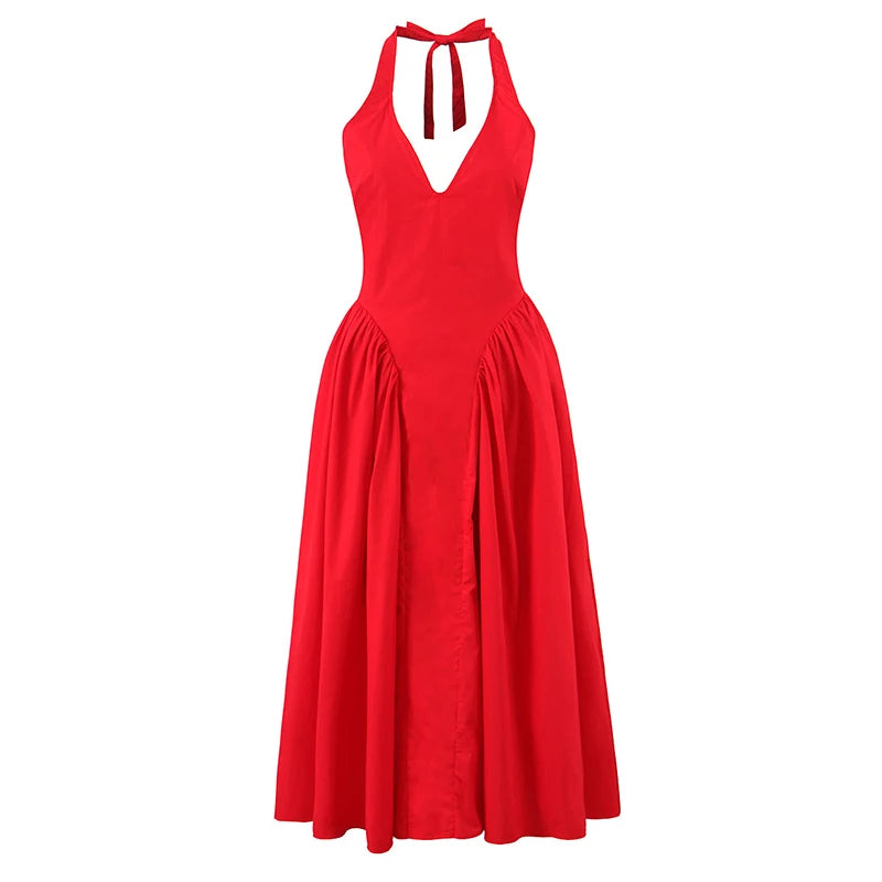 שמלת רומא מידי עם גב חשוף