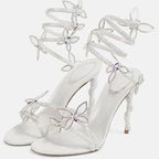 נעלי עקב סקסיות עם רצועת קרסול
